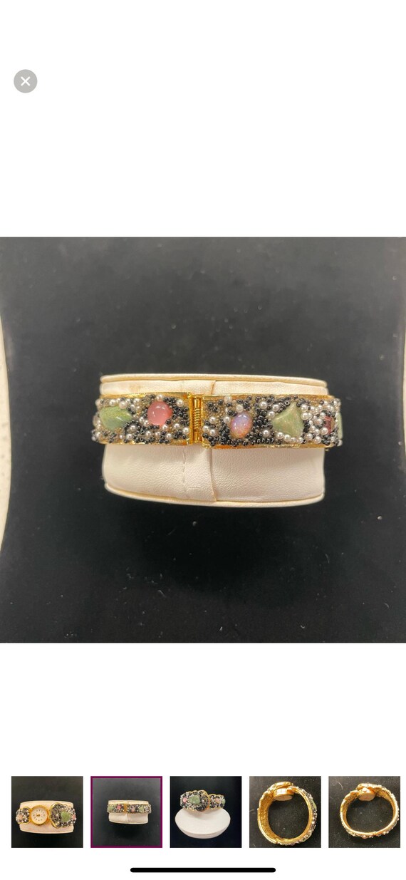 Vintage Norman De Lux Swiss Bracelet Watch – Gold Tone  display picture 2