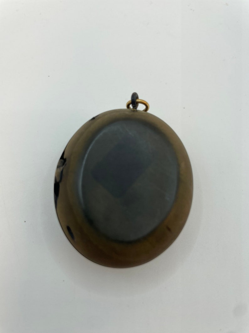 Gutta Percha Mourning Locket With a Dove on the Front. Etsy