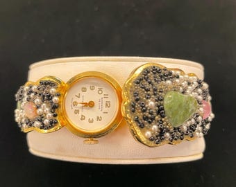 Vintage Norman De Lux Swiss Bracelet Watch – Gold Tone  display picture 3