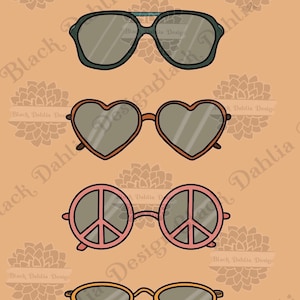 Vintage sunglasses digital download art print