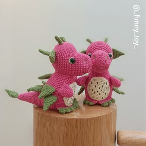 Dragon Pitaya Crochet dragon pattern amigurumi dragon crochet toy pattern Crochet Amigurumi Dragon Pattern ENG (US terminology)/RUS