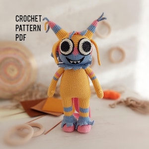 Piñata Amigurumi Crochet Pattern PDF, Cute Colorful Doll, Handmade Gift Toy, Animal Character, Digital Download