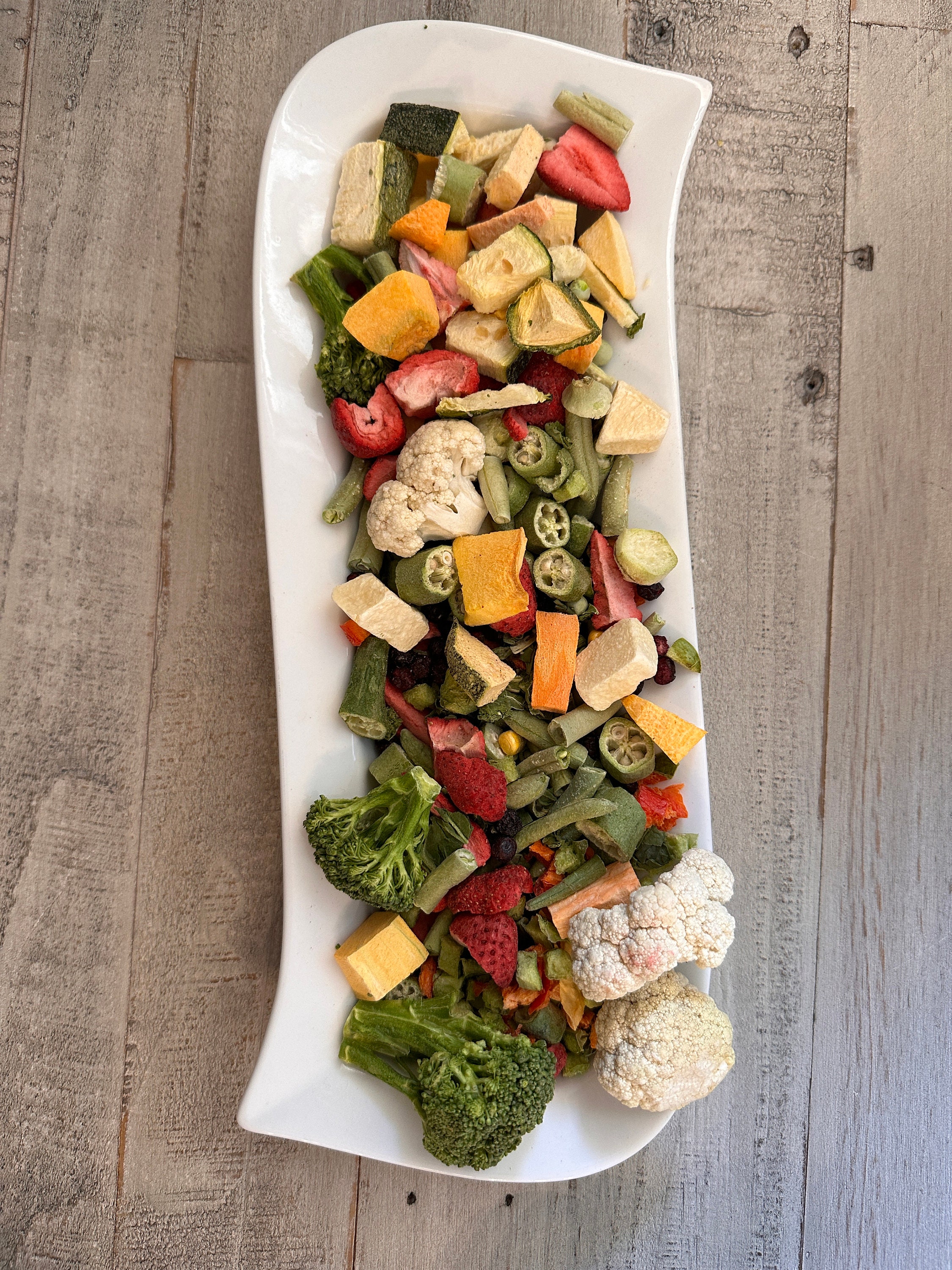 Organic Large Bird/Parrot Chop: Freeze Dry Fruits and Veggies Chop (larger pieces chop)For All Birds & Parrots