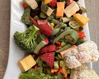 Organic Large Freeze Dried Parrot Chop Fruits & Veggies Mix