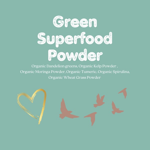 Organic Greens for Parrots and Birds Green Powder for Bird Parrot Chop