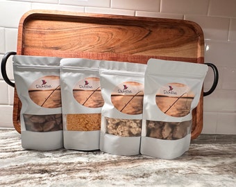 Dog / Fur Baby  Bundle: Chicken Hearts, Salmon, Ground Chicken, Chicken Gizzards. Training Treats for Dogs and Cats