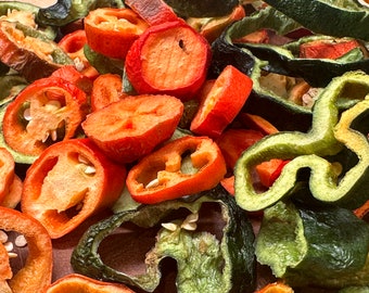 Freeze Dry Jalapeños & Poblano Peppers