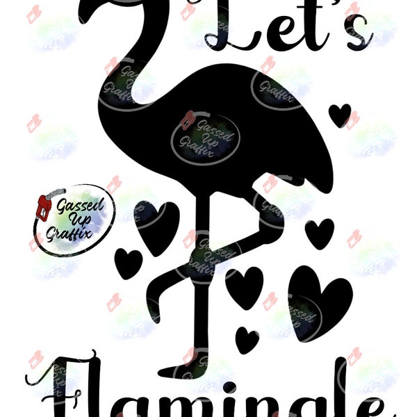 Let’s Flamingle SVG & PNG