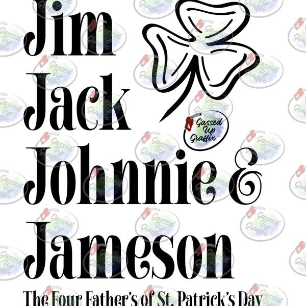 Jim Jack Johnnie And Jameson SVG & PNG