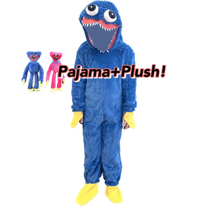 Poppy Playtime Huggy Wuggy Kissy Missy Costume Pajama Toy Plush Full Set Halloween Uniform
