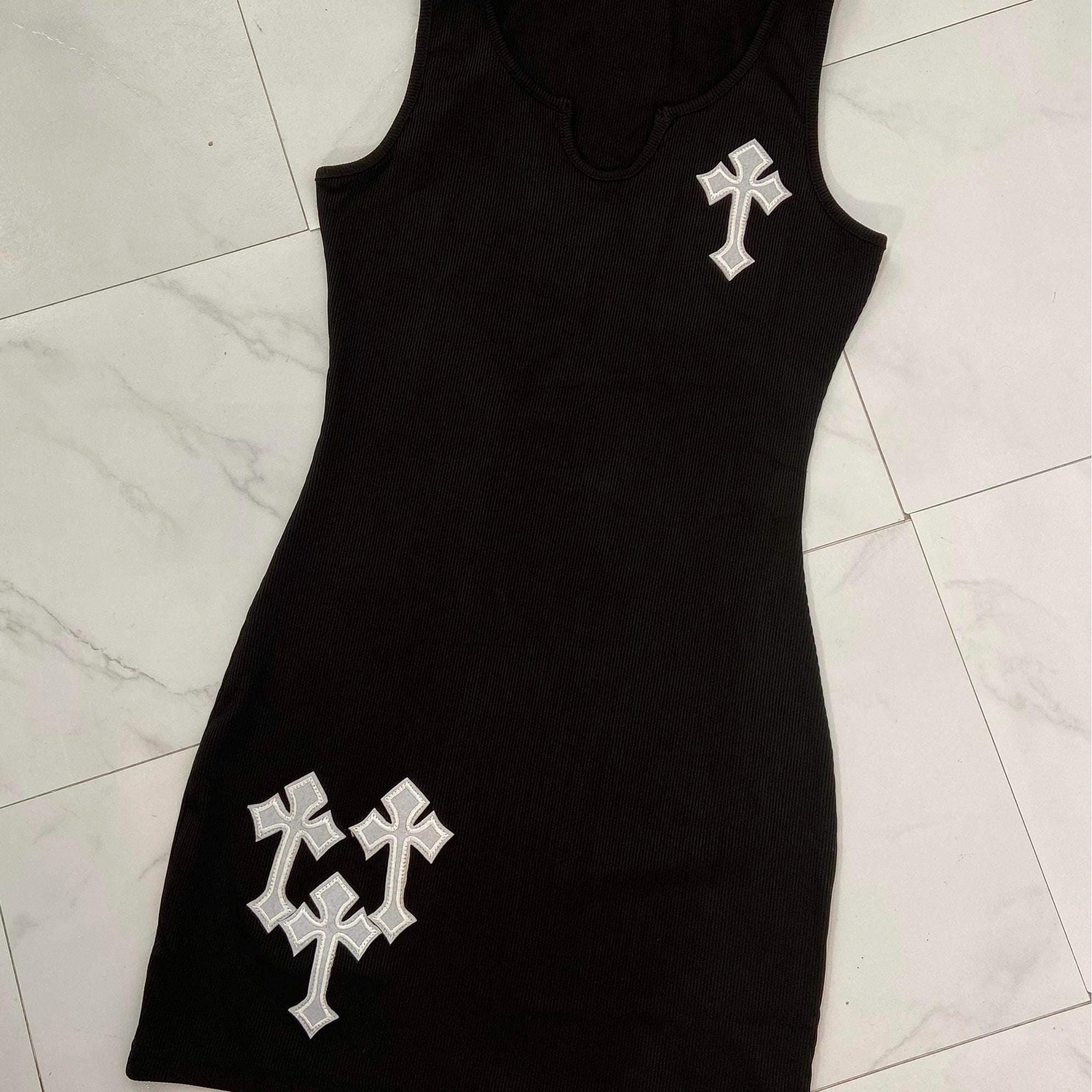chrome hearts tank dress White Deadly Doll Top White & Pink / M kind dress is made for the perfect day Chrome Hearts "Deadly Doll" Tank