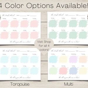 ROSE One Page Weekly Schedule Printable Planner Sheet - Etsy