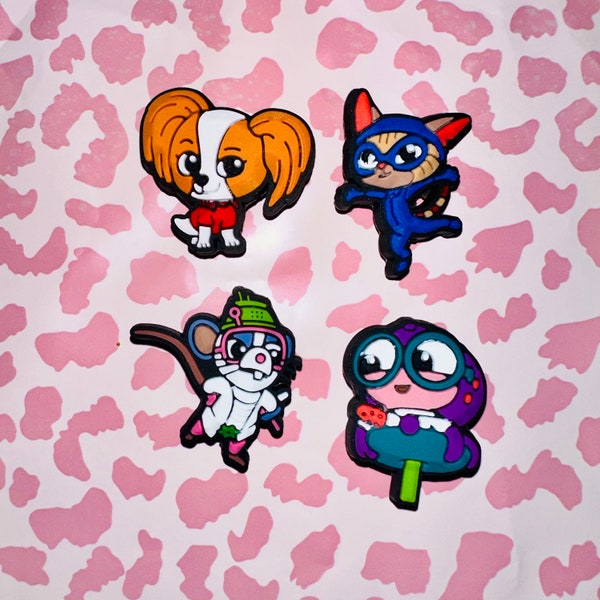 Exclusive VILLIANS Super Kitties Shoe Charm Set