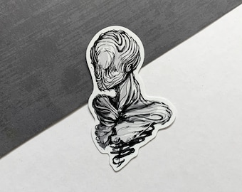 Optophobia Vinyl Sticker - Creature Art, Horror