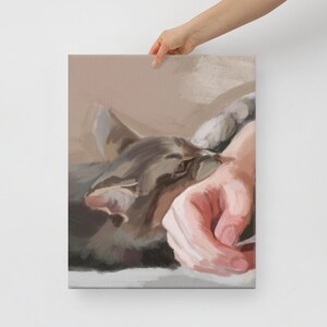 Canvas Print - Art mural - Poster Prints - 'Justice' - Funny Cat Home Decor Tarot Concept