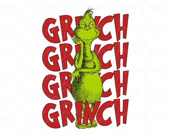 Grinch PNG Digital Download, Merry Grinchmas Design, Funny Grinch Shirt Art, Christmas Sublimation File, Holiday Craft