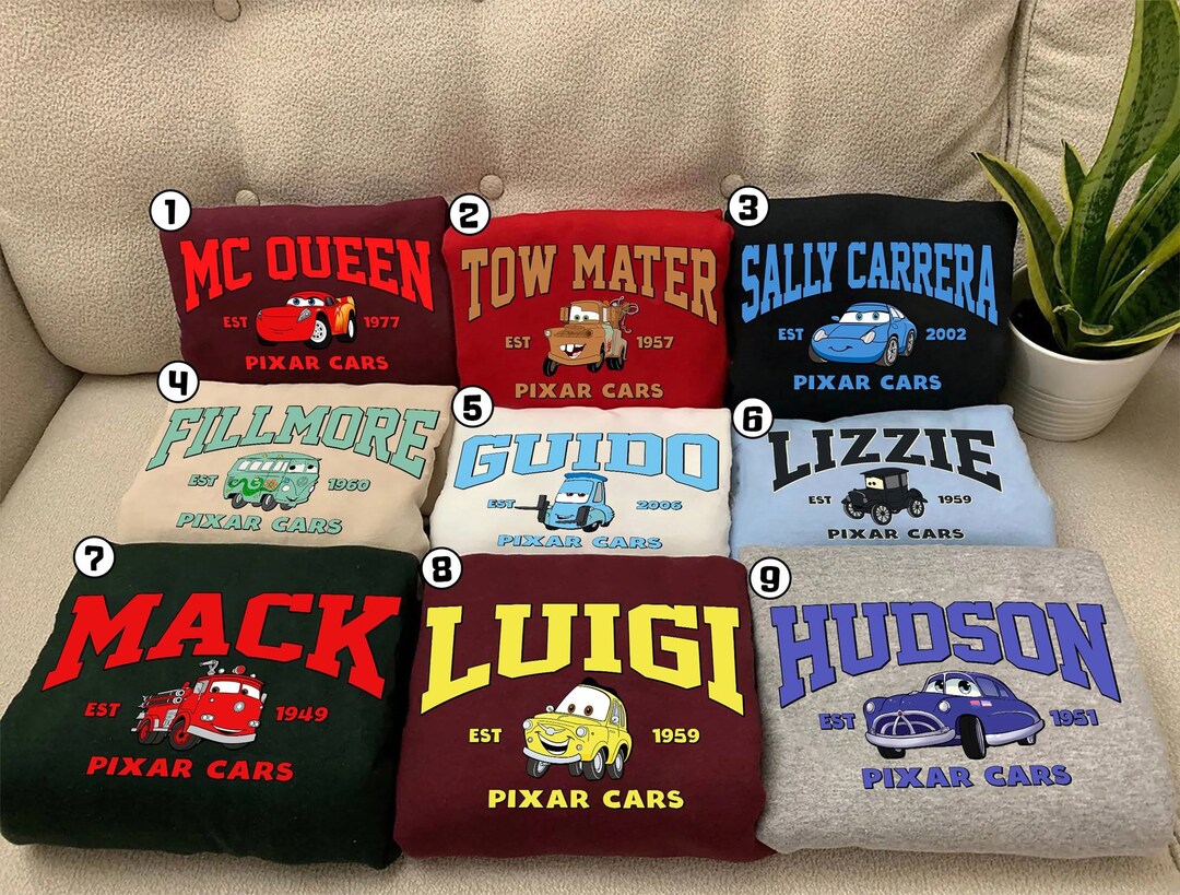 Pixar Cars Movie Shirt, Pixar Cars Custom Matching Family Shirt