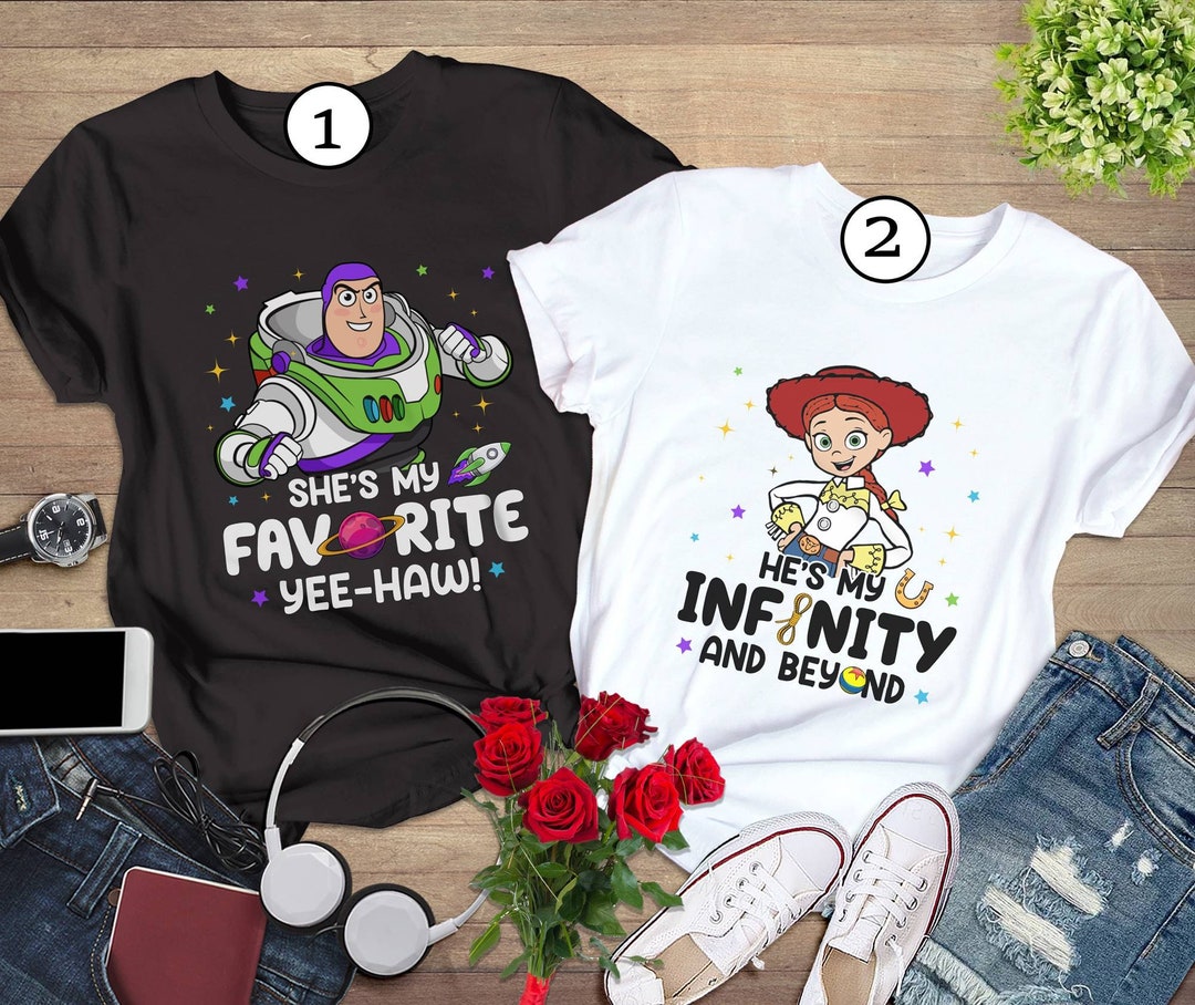 Toy Story Couple Shirt Buzz Lightyear and Jessie Shirt - Etsy