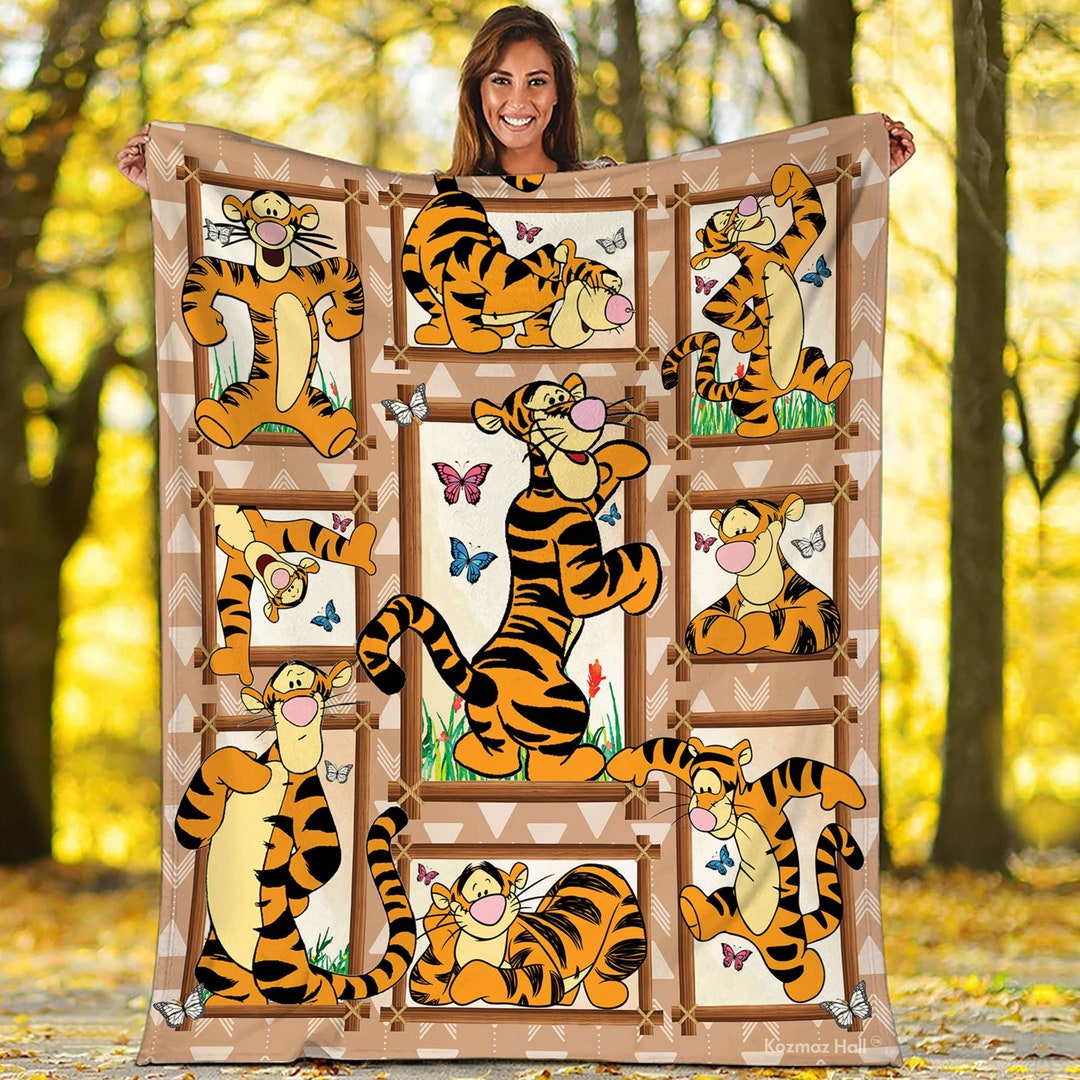 Tigger Blanket Winnie the Pooh Tigger Blanket Disneyland Tigger