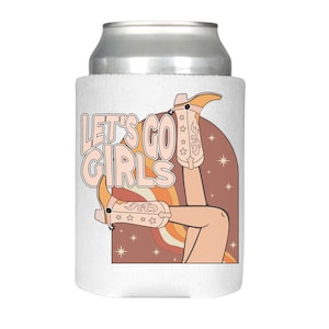 Country can cooler, beer coozie, country concert beer huggie