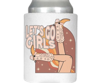 Country can cooler, beer coozie, country concert beer huggie