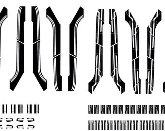 HG 1/144 Gundam Calibarn Ready to Print UV Effect Template High Quality ...