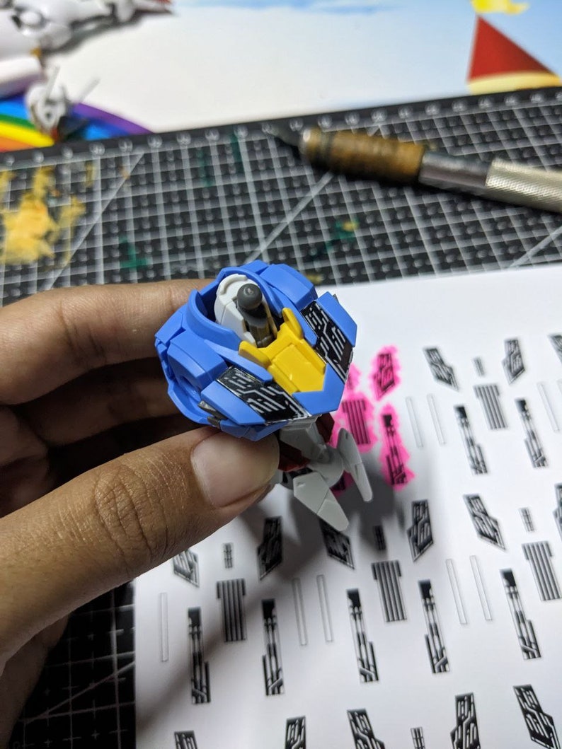 HG 1/144 Gundam Aerial Ready to Print UV Effect Template High Quality