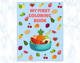 Fruit Coloring Pages | Fruit Coloring Book For Kids | Instant Download and Printable Activity Sheet
