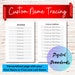 Custom Name Tracing Sheet Personalized Handwriting Practice for Kids ...