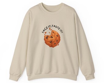 Cozy "Face It Taste It" Cookie Sweatshirt - Fun Treat Apparel