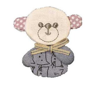 Patch  Little mouse .cloth motifs with various animals intended for decorative use in children's sheets, pillows, toys, favors.