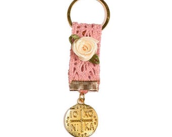 50pcs-Key chain martyrika-greek baptism favors-cross favors-first communion favors-orthodox favors-baftizo favors