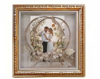 Stephanothiki/ wedding crown case / Wedding gift/ wall-mounted with special hooks for stefana and instructions.