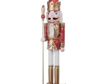 Christmas wooden nutcracker Nutcracker Large Red/Green