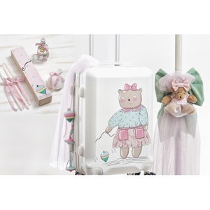 Griekse doopset / teddybeer doopset voor een meisje.
