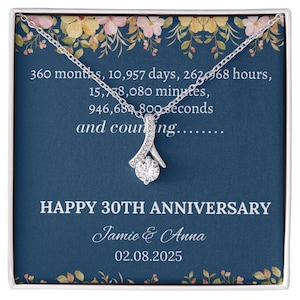 Gold Necklace Anniversary Gift Ideas For My Wife Personalized 25th