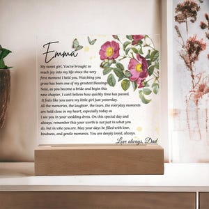 Bride Gift from Mom To My Daughter on Her Wedding Day, Mother to Daughter, Bride Wedding Gift for Daughter Rehearsal Dinner, Personalised