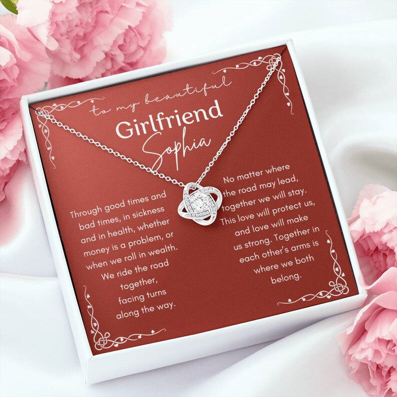 Valentines Gifts for Girlfriend, Meaningful Necklace for Girlfriend