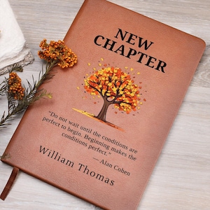 New Chapter Custom Going Away Gift for Coworker, Personalized Gift Boss Leaving, New Job Gift, Retirement Farewell, New Beginnings Journal
