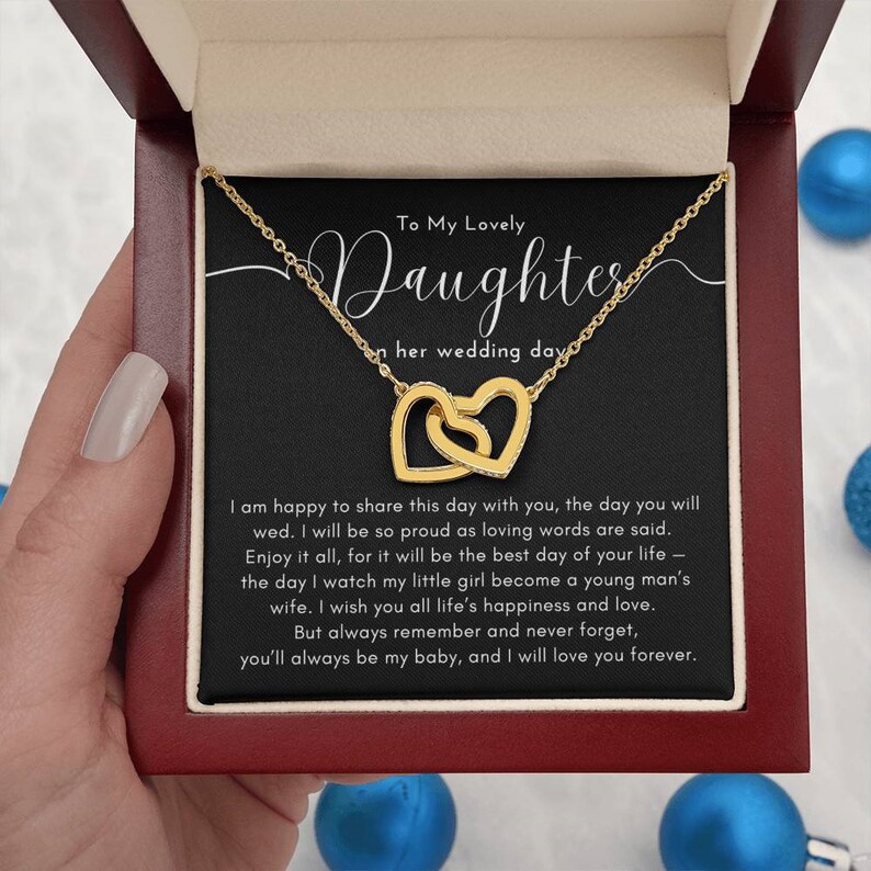 Wedding Gift for Daughter, Daughter Necklace, Daughter Gift on Wedding