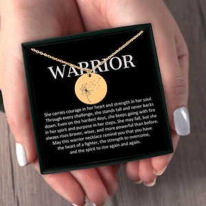 Warrior Gift, Inspirational Gifts Strength Necklace Sobriety Encouragement Gifts, Grit and Grace Necklace, Divorce Break Up Strength Gift