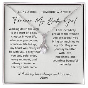 Bride Gift from Mom To My Daughter on Her Wedding Day, Mother to Daughter, Bride Wedding Gift for Daughter Rehearsal Dinner, Personalised