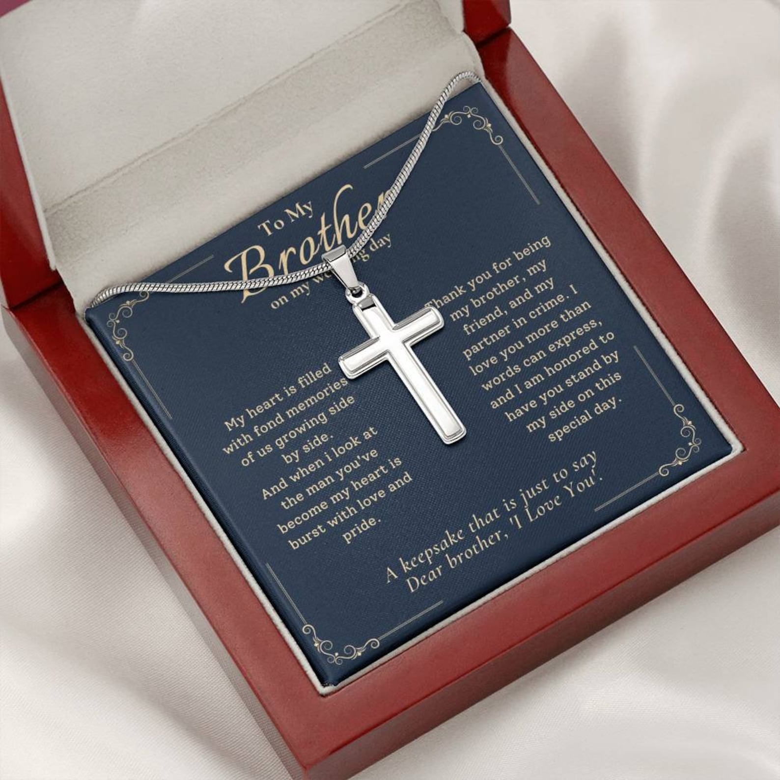 Brother Wedding Gift, Brother of the Bride Gift From Bride, Sister to