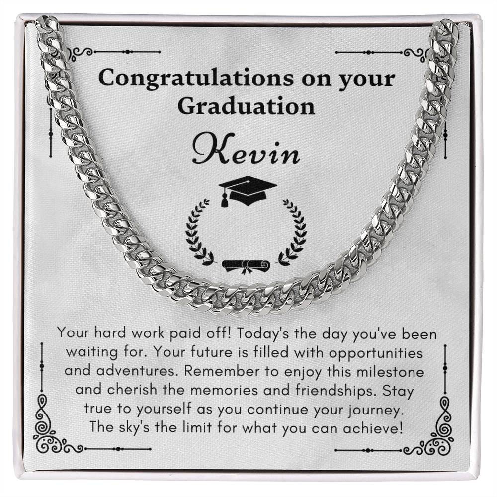 Personalized Graduation Gift for Son Grandson Class of 2024 College
