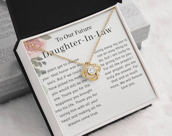 To Our Future Daughter In Law On Wedding Day, Bride Gift From Mother In  Law, Daughter In Law Necklace, Future Daughter In Law Necklace Gift