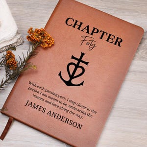Regalo de 40 cumpleaños, cuaderno para cumplir cuarenta, regalo de 40 años para él, regalo de 40 cumpleaños, diario personalizado con nombre para hombre, regalo para padre y tío.