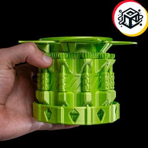 Caixa de íris com engrenagem impressa em 3D