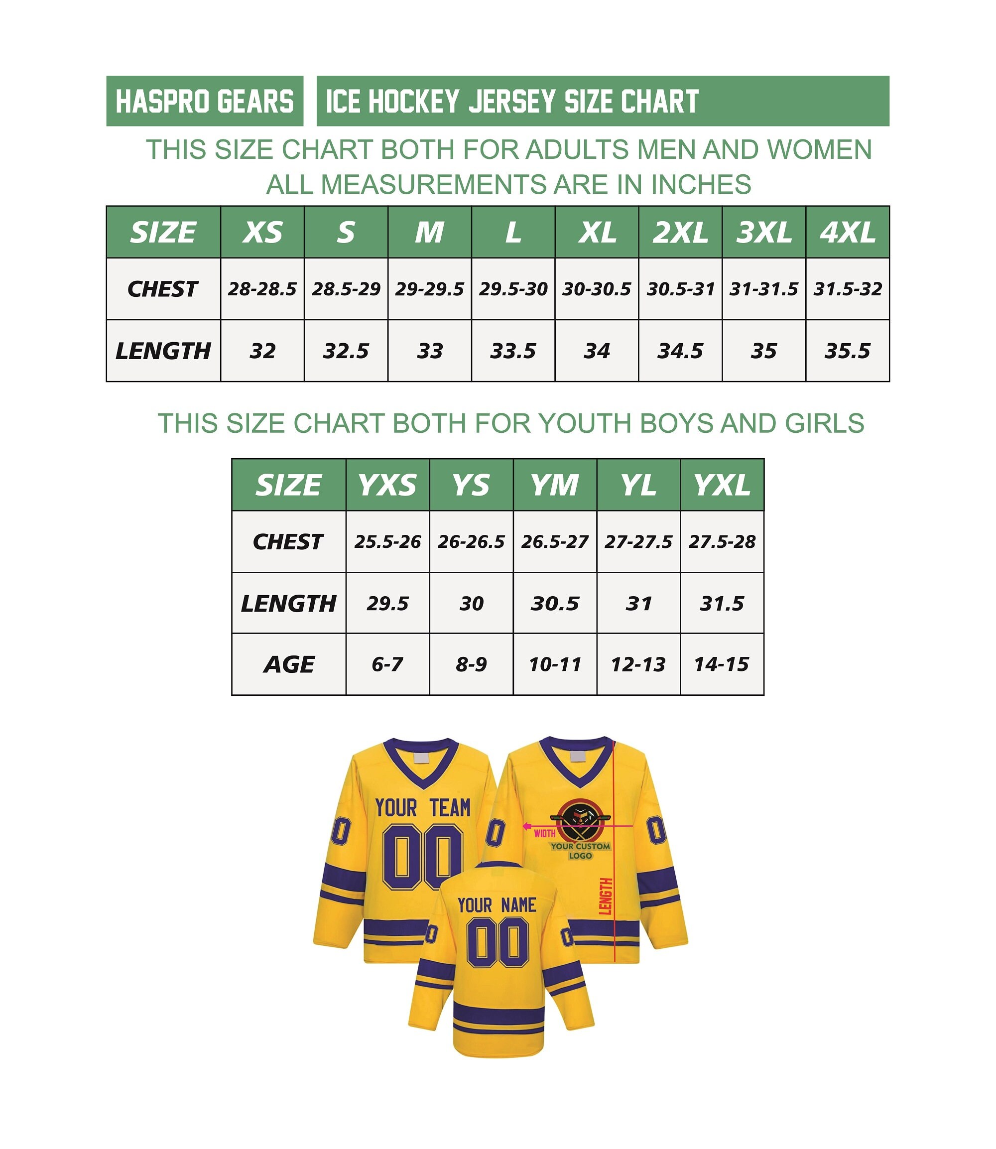 Customize Ice Hockey Jersey With Custom Name Numbers and Logos - Etsy