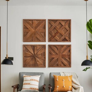 Reclaimed Wood Wall Art, Rustic Abstract And Geometric Wall Decor, Wooden Wall Art , Wall Art, Unique Home Gift, Handmade