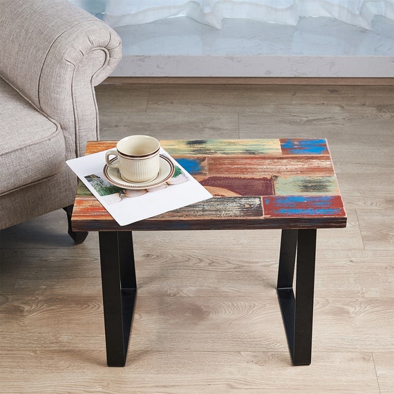 Multi colored online wood end tables
